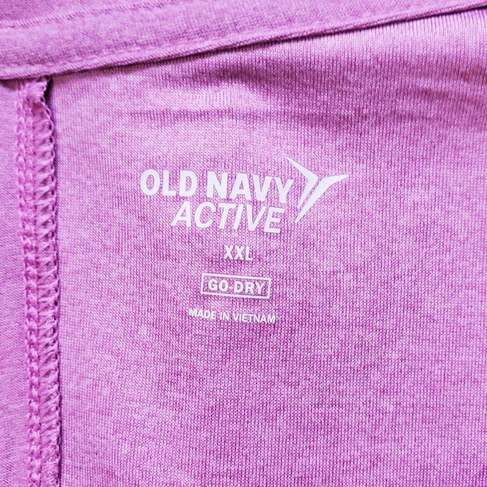 Old Navy Active Pink Go-Dry Tie-Back Short Sleeve Top XXL - Picture 3 of 5